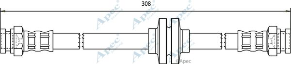 APEC BRAKING Тормозной шланг HOS3615